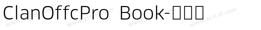 ClanOffcPro Book字体转换